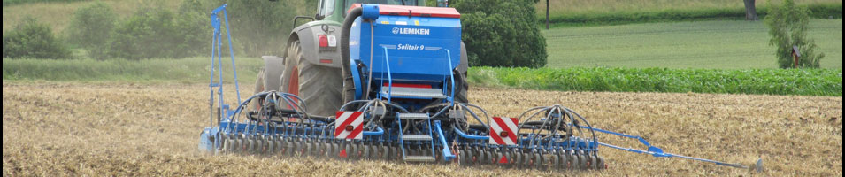 Unser Fendt 924 Vario beim säen