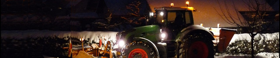 Unser Fendt 924 Vario beim Winterdienst